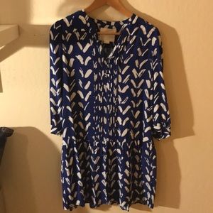 Blue print dress